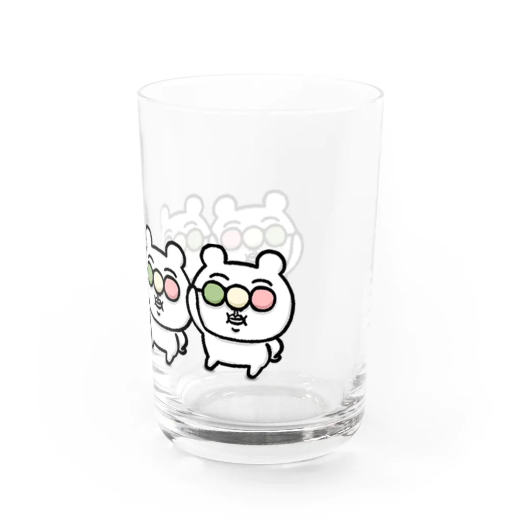 くま田屋のお団子くま Water Glass :right