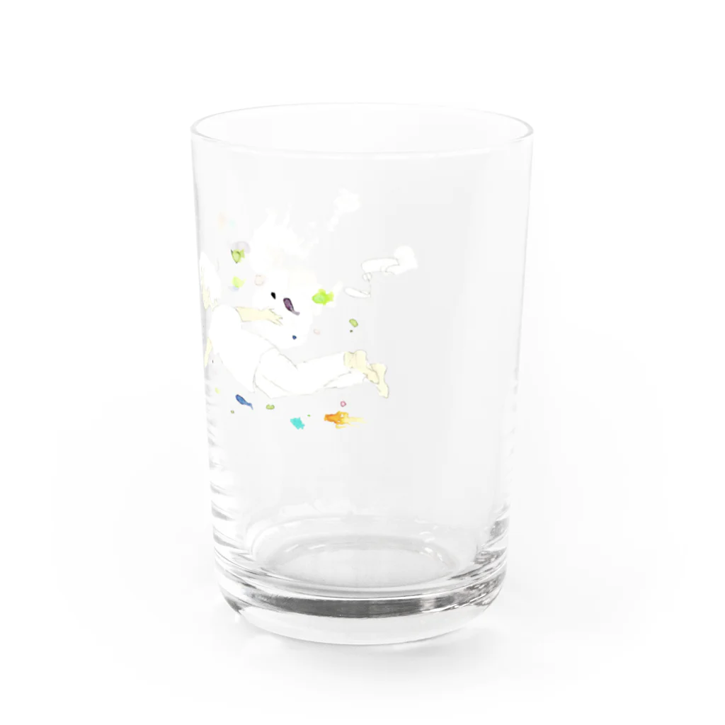 KARAMOUFUのおよぐ Water Glass :right