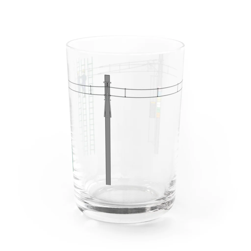 新商品PTオリジナルショップの架線工事中 Water Glass :right