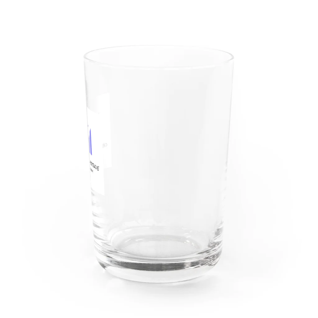 陽気なヨーキーの風景写真プリント Water Glass :right