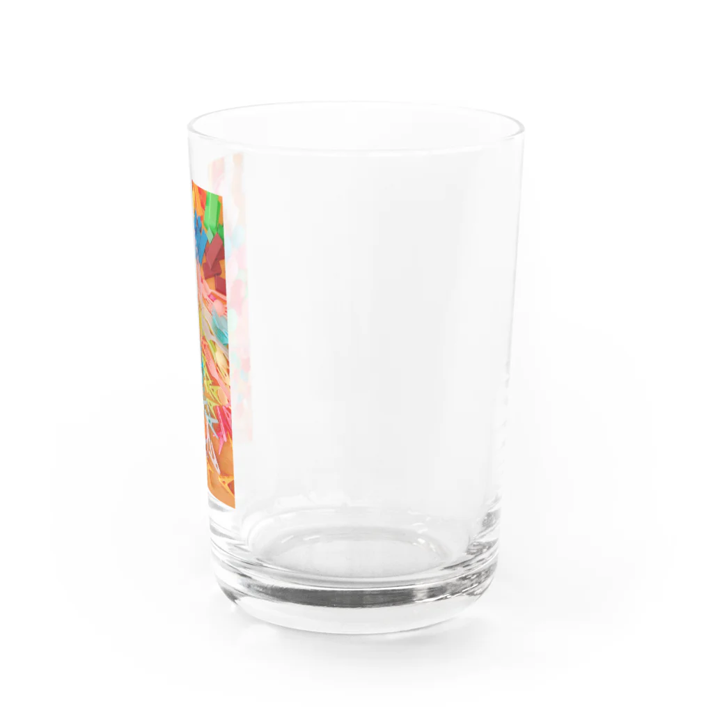 食べ物屋さん。のカラフルなもの Water Glass :right