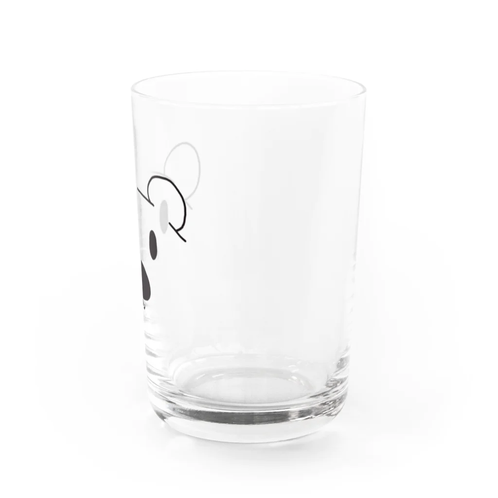 もつ子の白にこだわるくま Water Glass :right