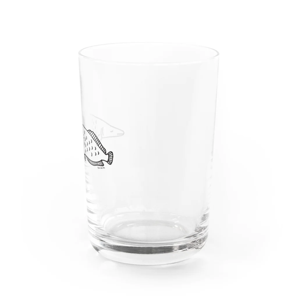 ドコドコ研究所のねむみピラルク Water Glass :right