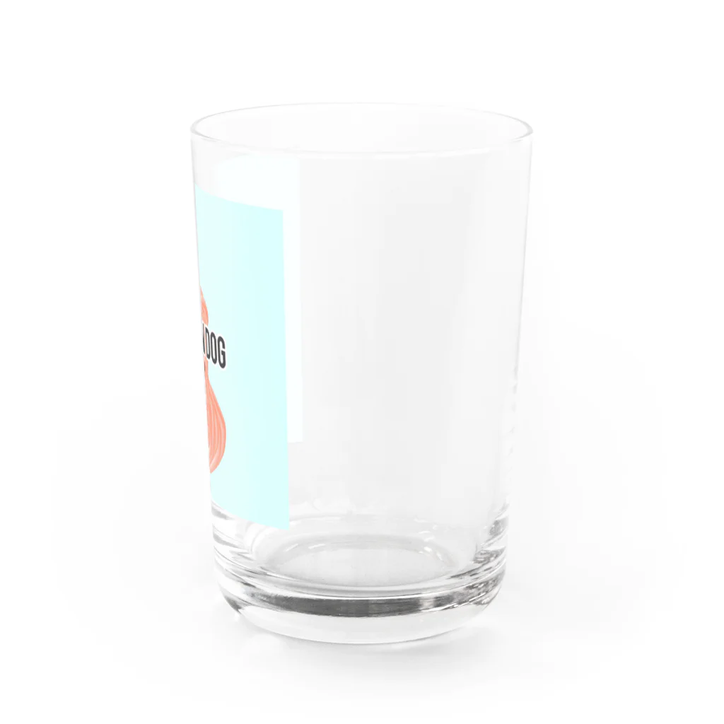 AKUBI工房のCREAM DOG Water Glass :right