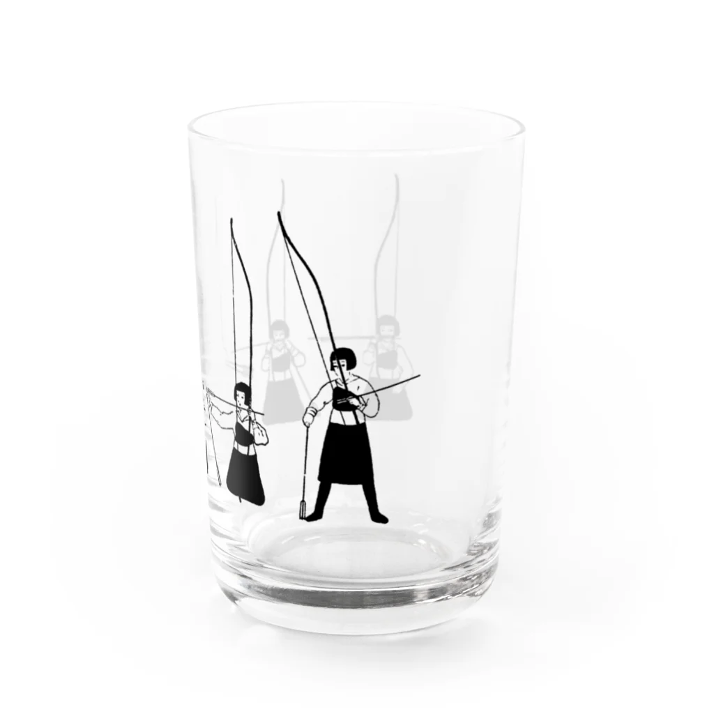 弓道のレトロな弓道学生５ Water Glass :right