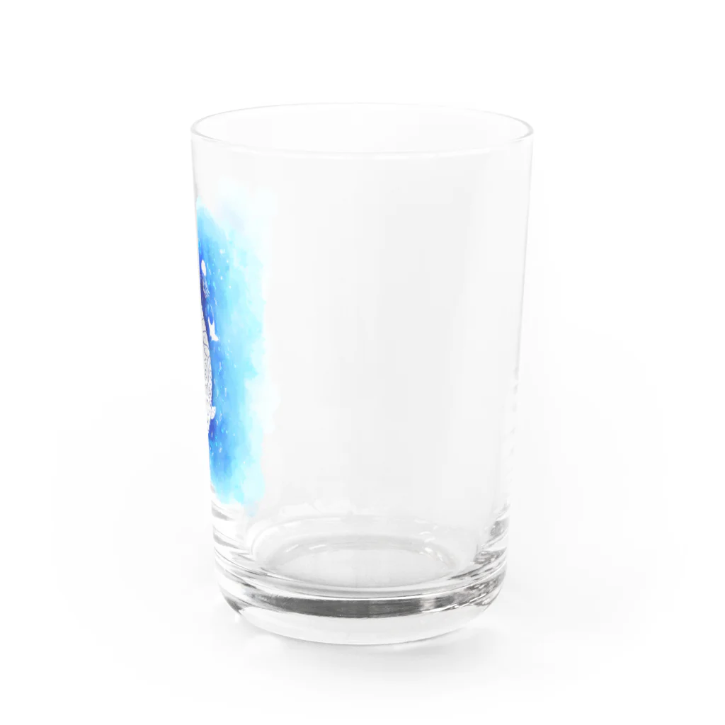 甘漏り屋の揺蕩うジンベエザメ・透け Water Glass :right