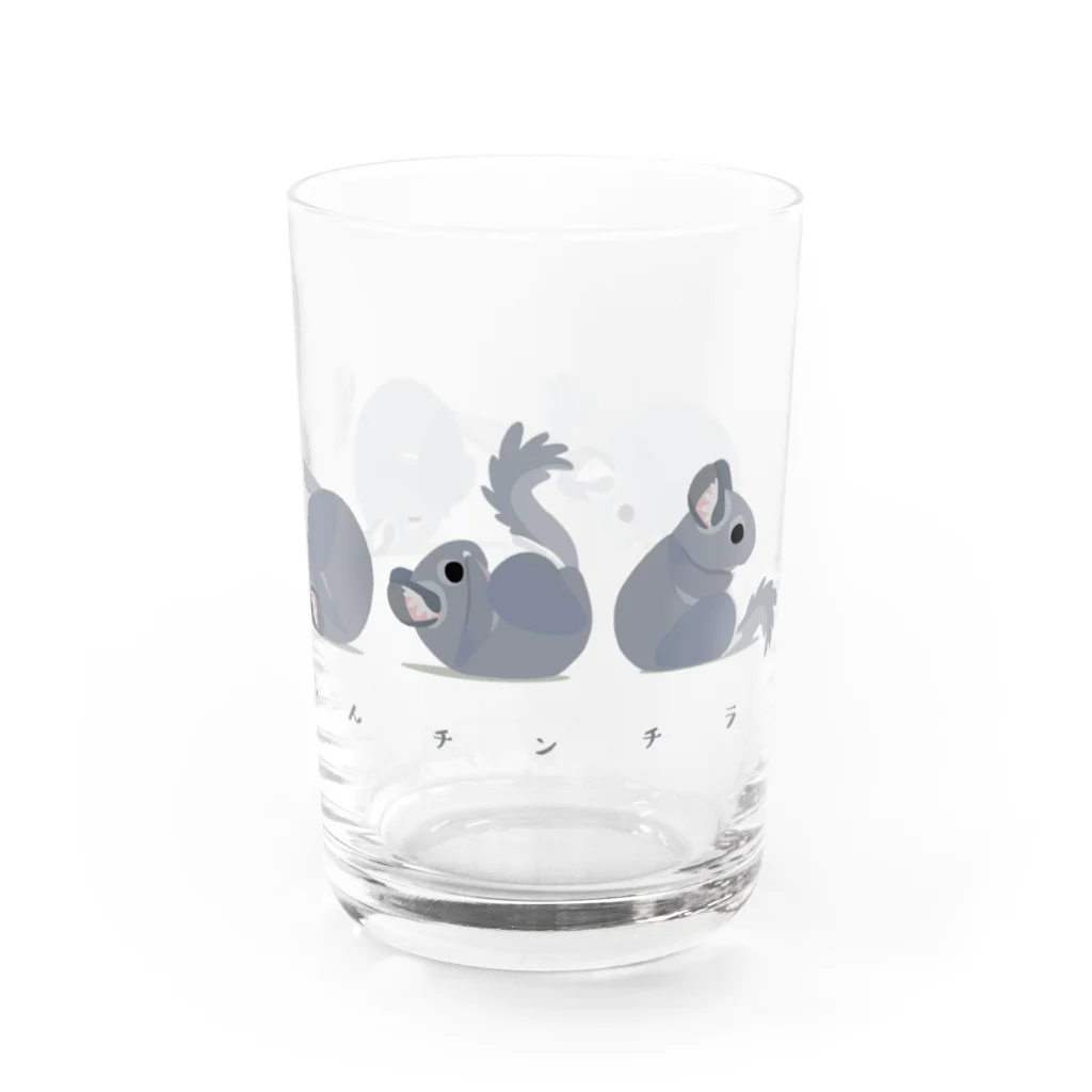 ねずりすSHOPのころりんチンチラ Water Glass :right