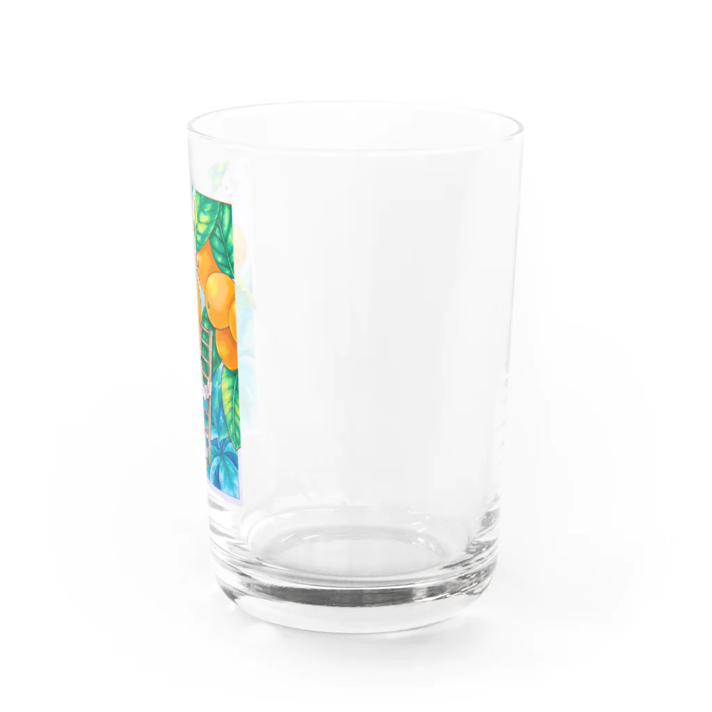 風神の風車の枇杷の子 Water Glass :right