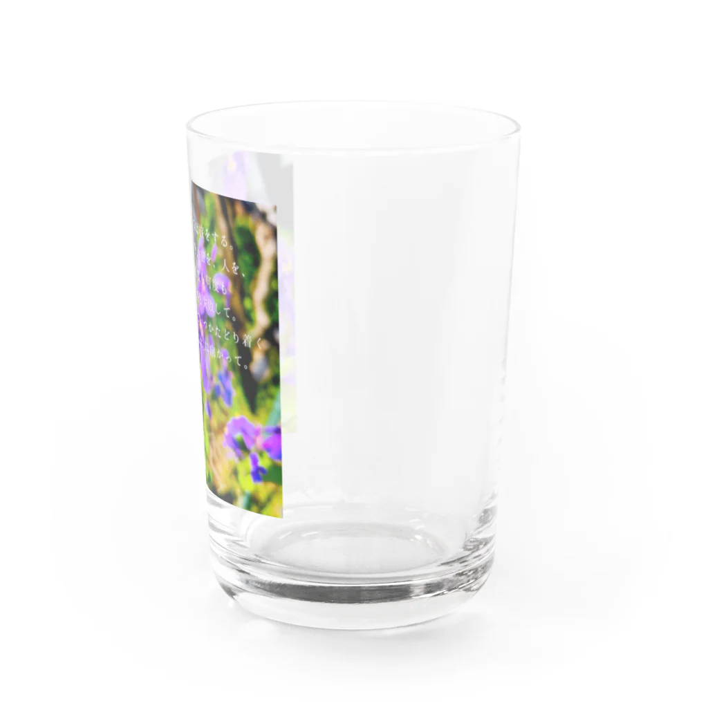 Tane Rhythm ～たねりずむ～のむらさきの花 Water Glass :right