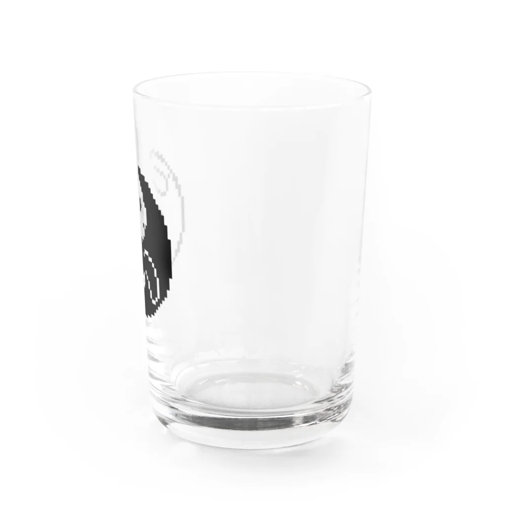 らびったけのたれ耳うさぎ🐰の太極図 Water Glass :right