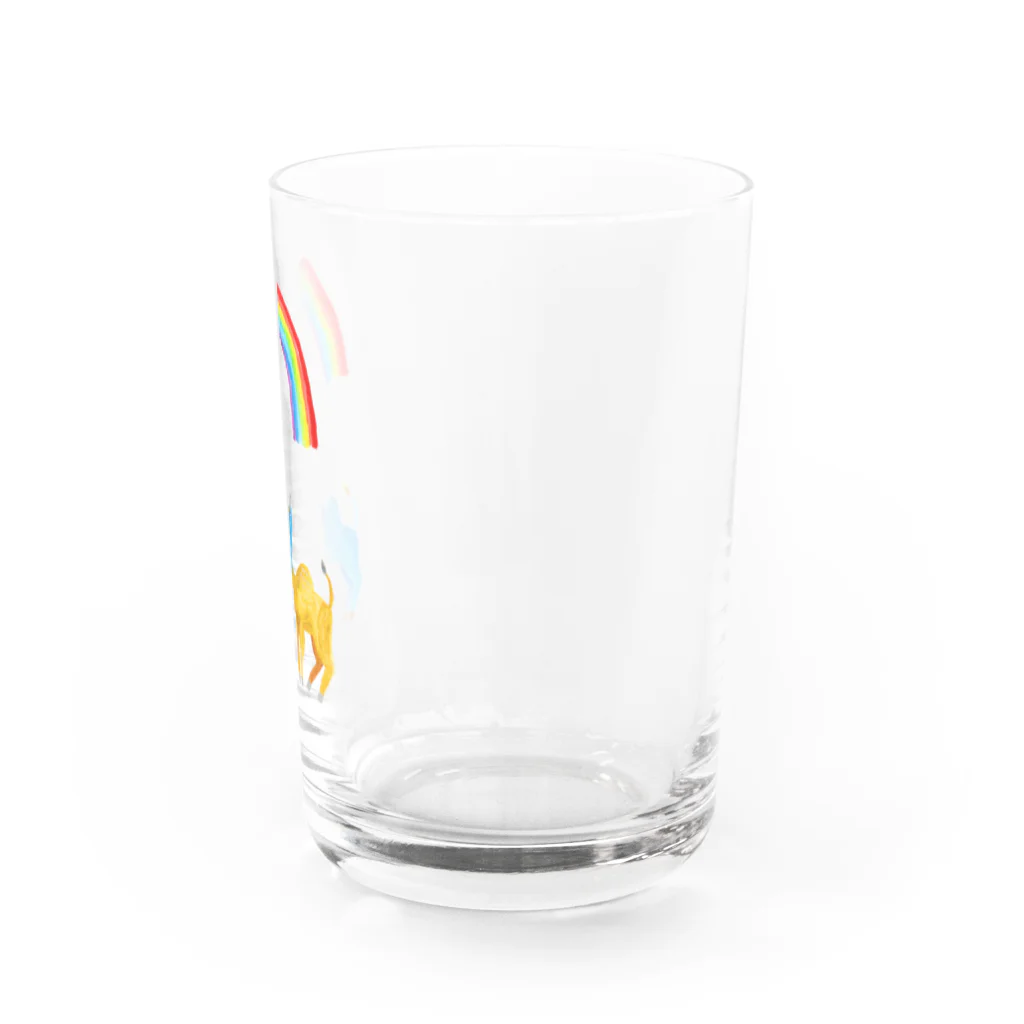 あおいらくだグッズのBluecamel colour Water Glass :right