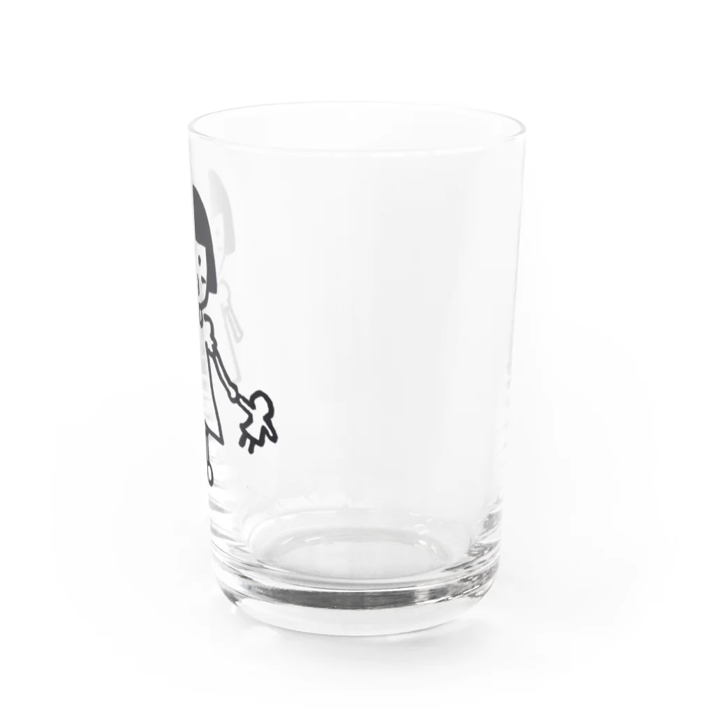 さくら茶のレトロな子供 Water Glass :right