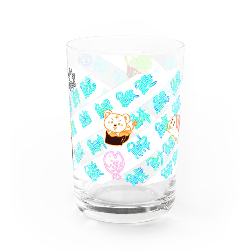 まめのき。のお寿司にゃん① Water Glass :right