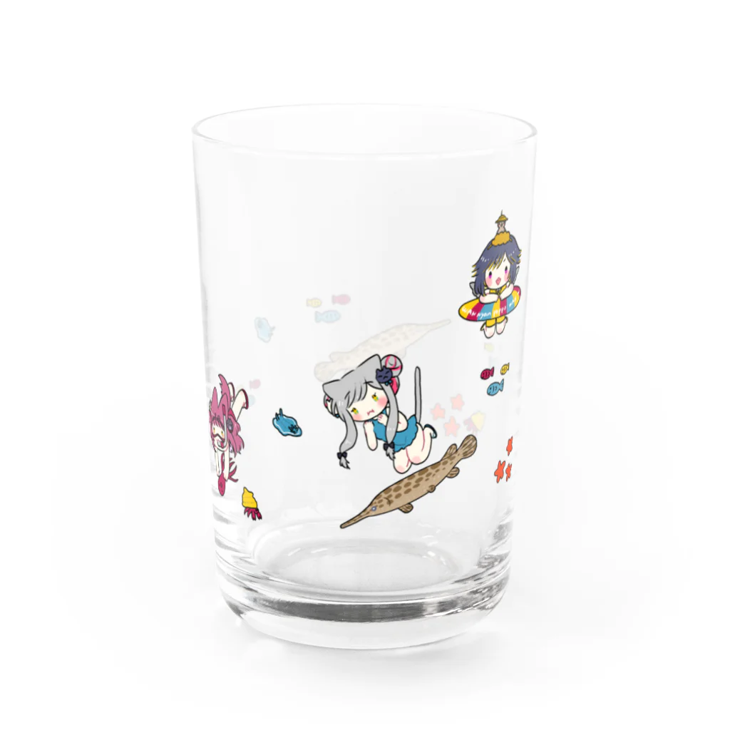 わんにゃんぽっぽのわんにゃんぽっぽ夏グラス Water Glass :right