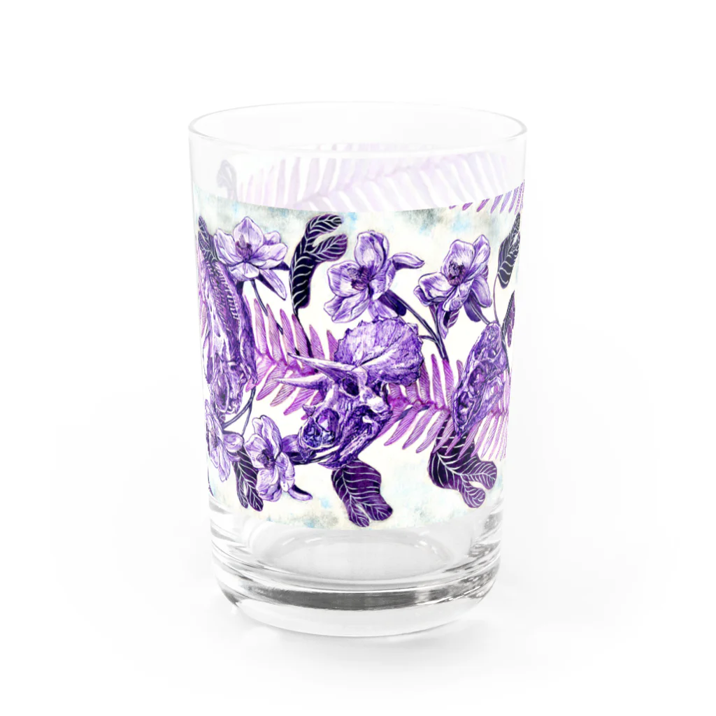 segasworksの古代の花と恐竜のお骨 Water Glass :right