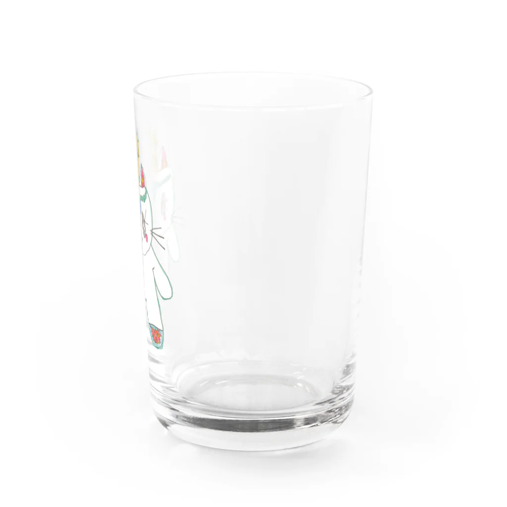 山本一家の湖の人魚ねこ Water Glass :right