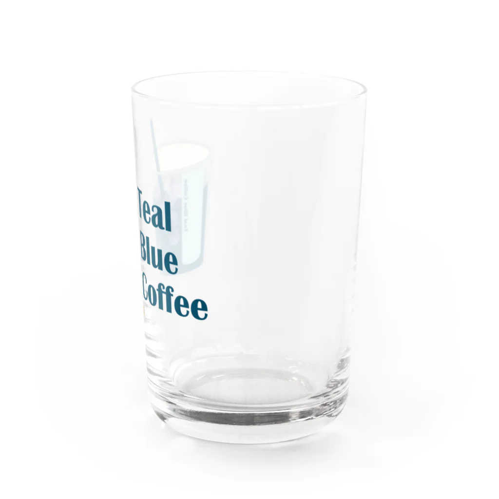 Teal Blue Coffeeのアイスコーヒーをどうぞ Water Glass :right