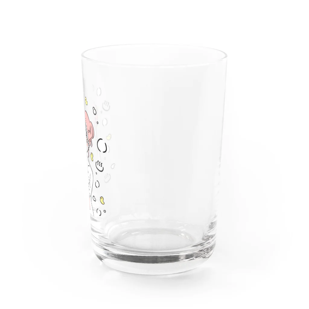 サウナ好きのカワウソのせんとうあがりのおんなのこ Water Glass :right