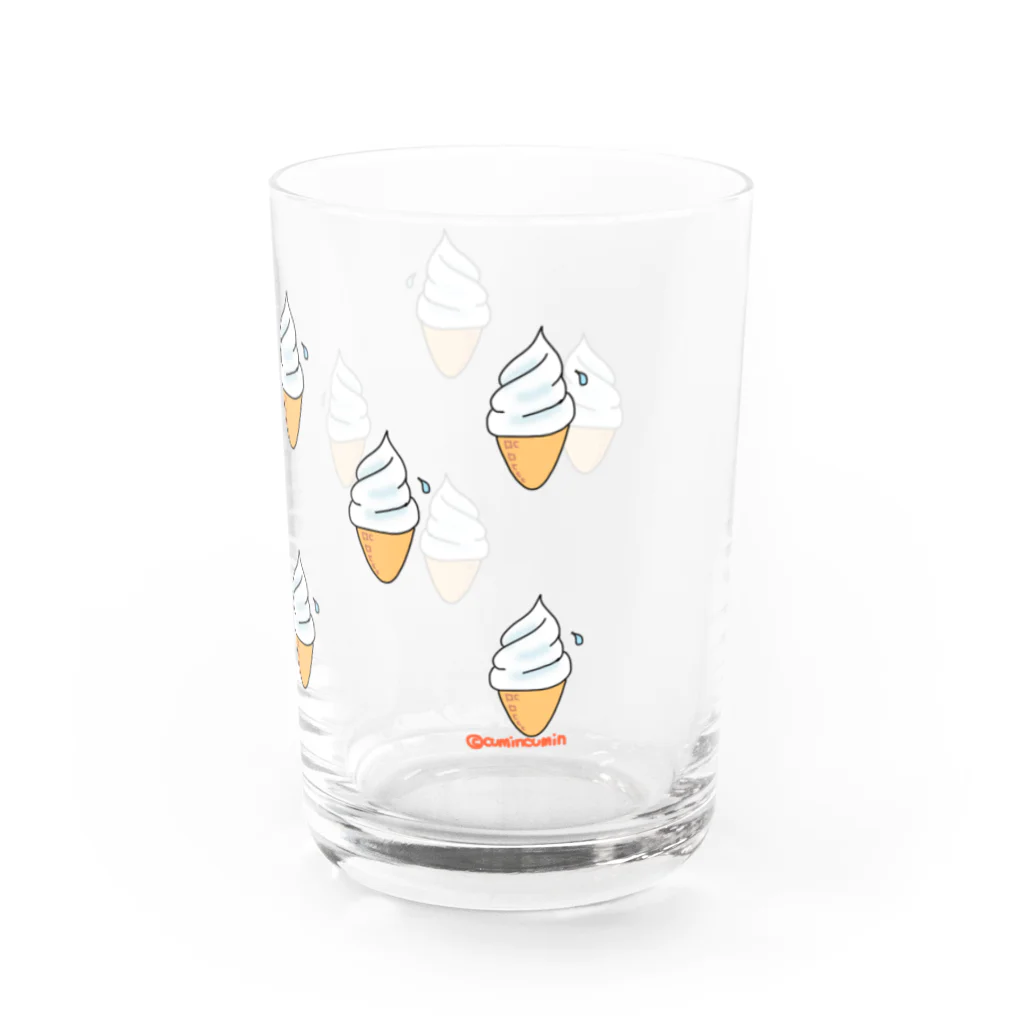 cumincuminのソフトクリーム9個 Water Glass :right