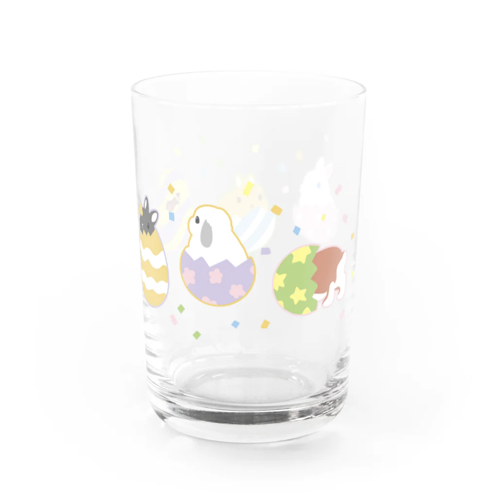 大賀一五の店のうさぎとタマゴ Water Glass :right