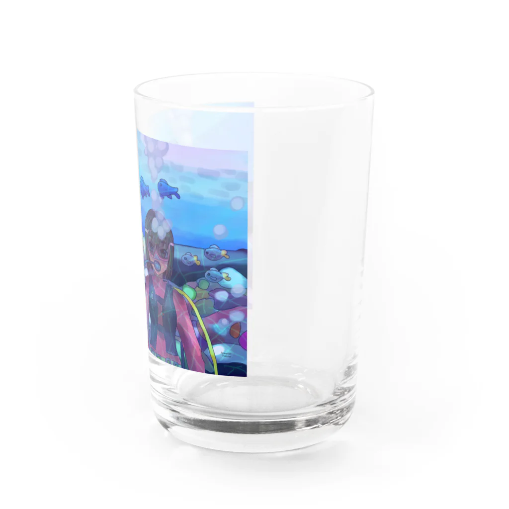 きなこもちの小屋２号店のバディとスキューバダイビング Water Glass :right