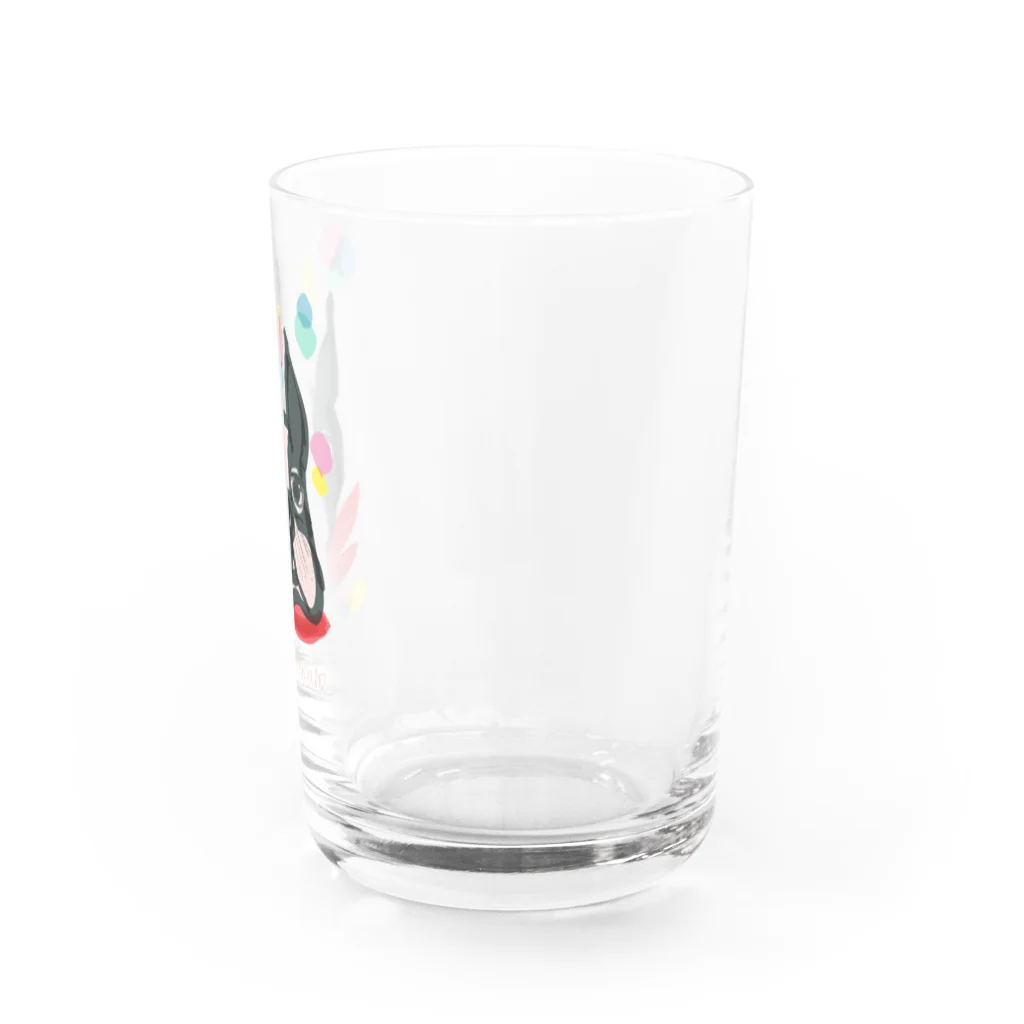 zamurai.allのボストンテリアのつくね Water Glass :right