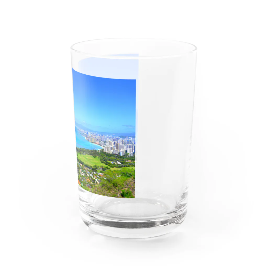 アロハスタイルハワイのハワイ　ダイヤモンドヘッドトレイル Water Glass :right