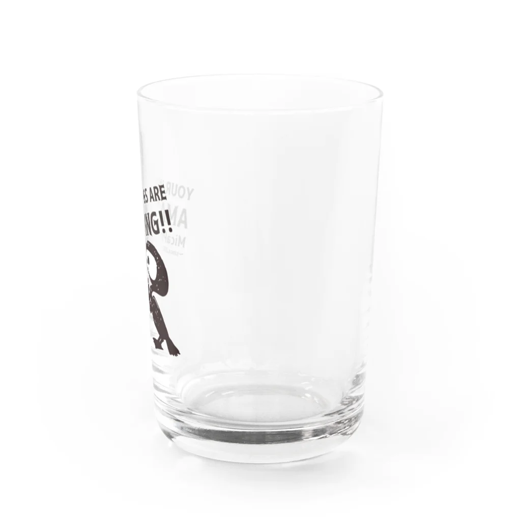 MicaPix/SUZURI店のWoomy（MajoMica Friends） Water Glass :right