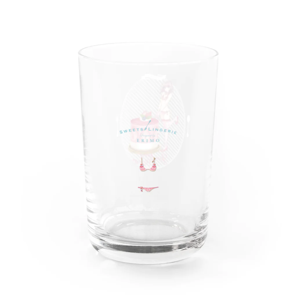 ERIMO–WORKSのSweets Lingerie Glass "Strawberry mousse" Water Glass :right