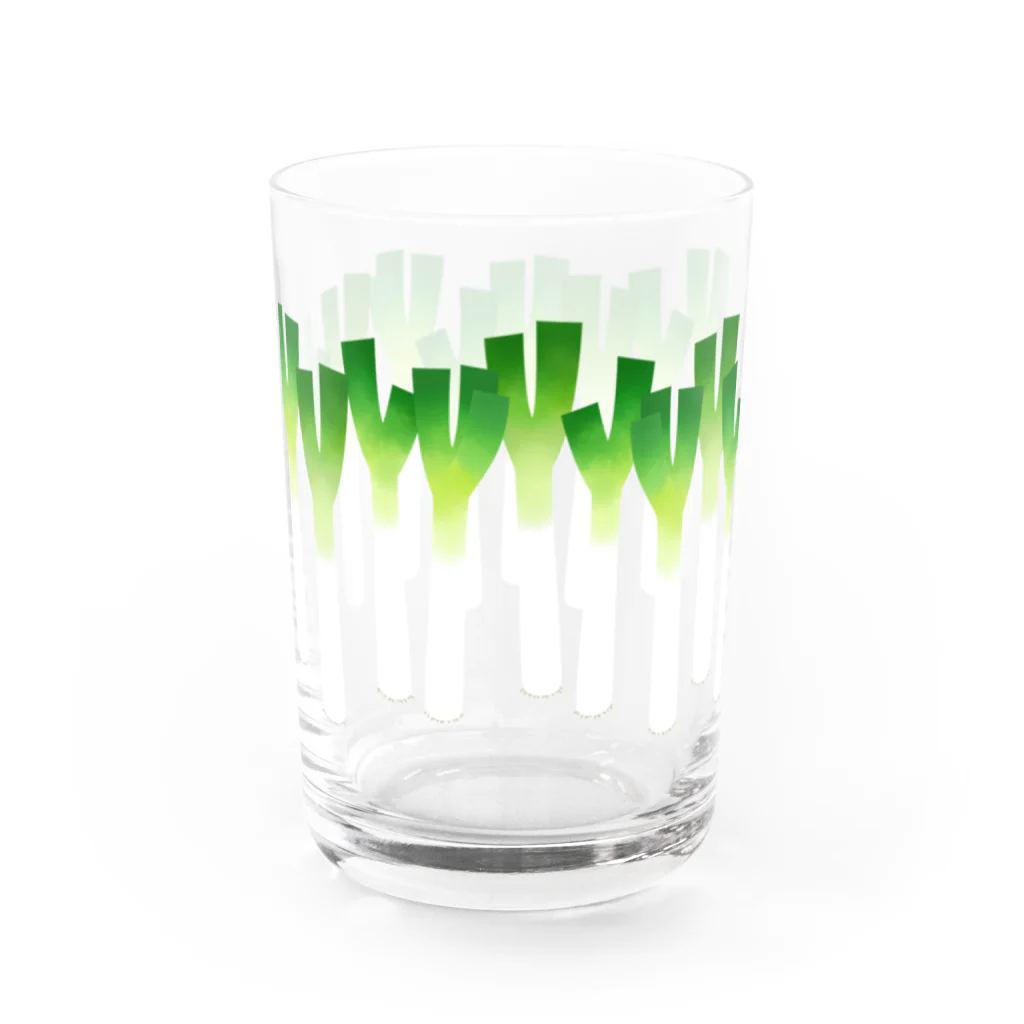 spring illustrationの長ねぎ Water Glass :right