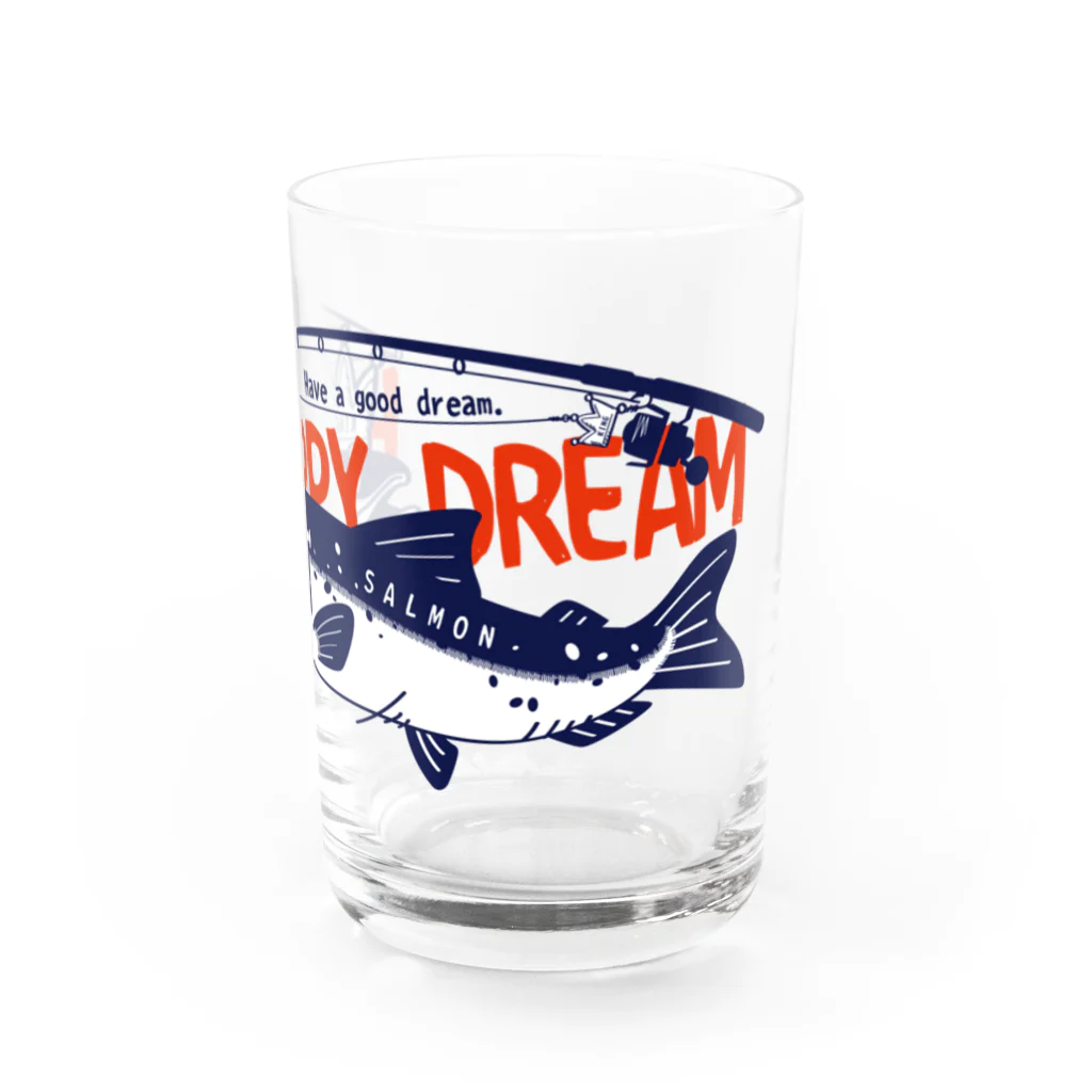 イラスト MONYAAT のサーモン サモタンの夢    ちいさめ Water Glass :right