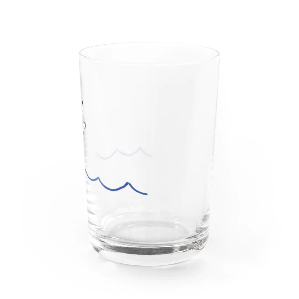 やぎのつののカモメ Water Glass :right