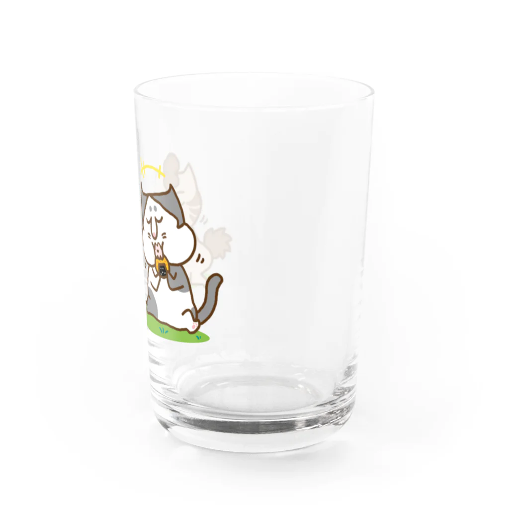 tiMo'sのお悟り猫たちのおやつタイム Water Glass :right