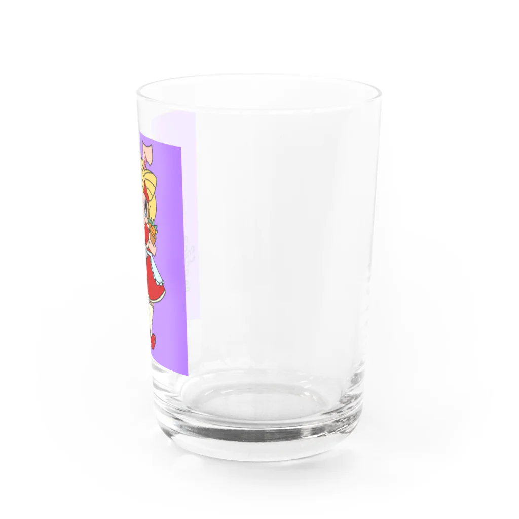 こつめちゃんのおみせのラベンダーとウサギ Water Glass :right