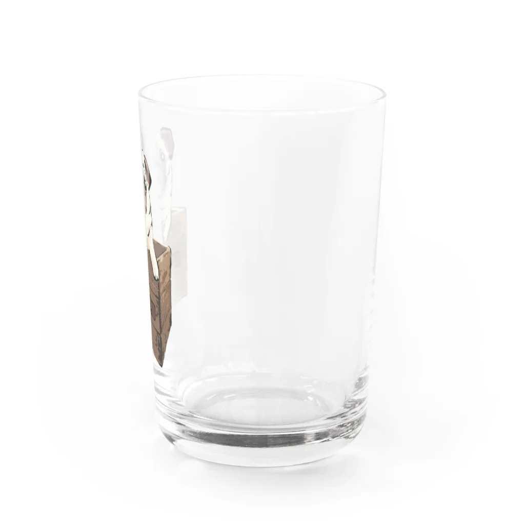 犬グッズの店しえるぶるーの箱入りパグ Water Glass :right