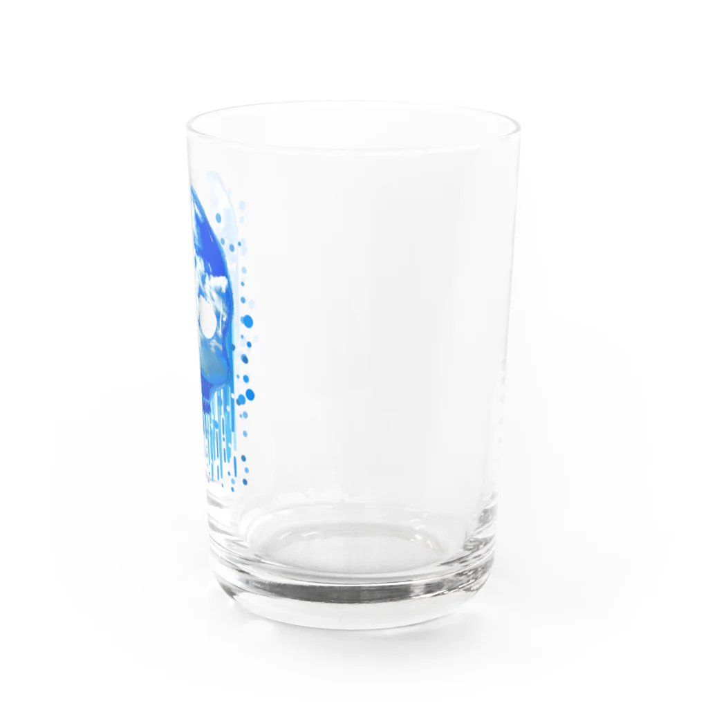 chicodeza by suzuriの空溶け髑髏 Water Glass :right