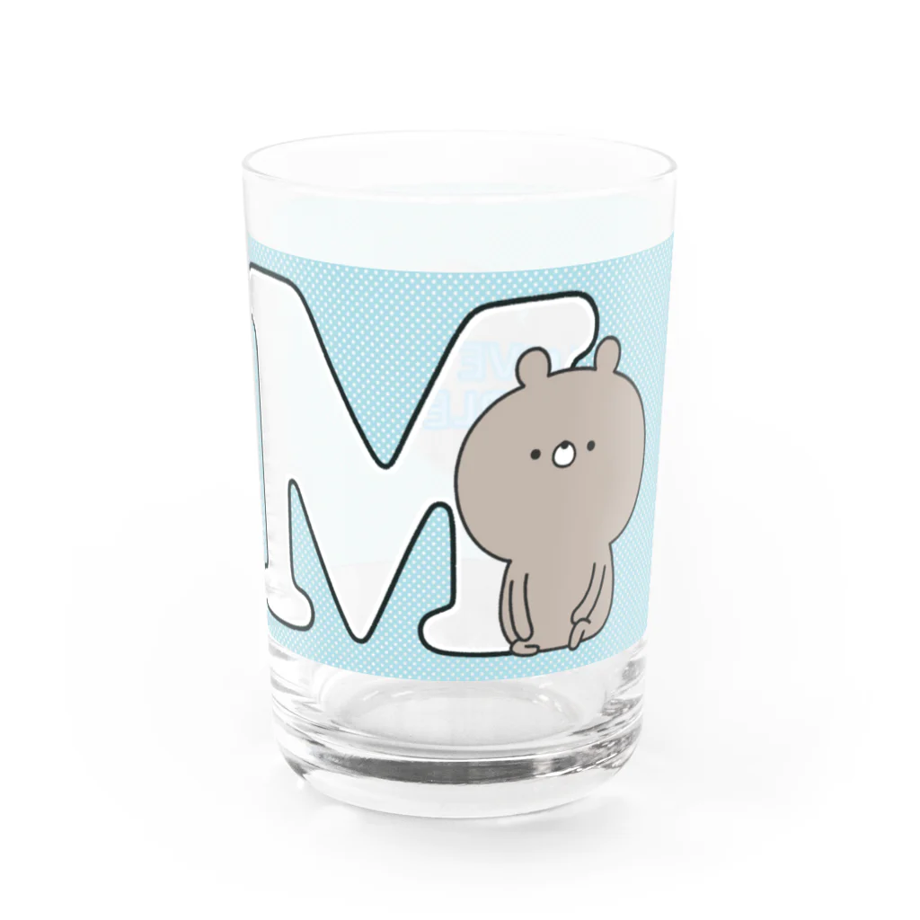 ユウィズのラブカップルくま💜M Water Glass :right