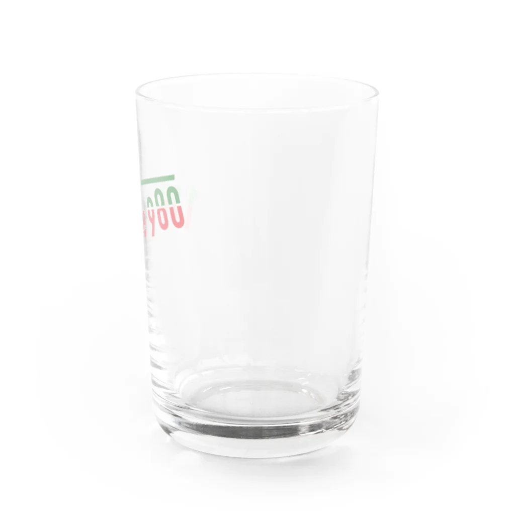 I LOVE YOU STORE by Hearkoのよく見ると I love you（パステル） Water Glass :right