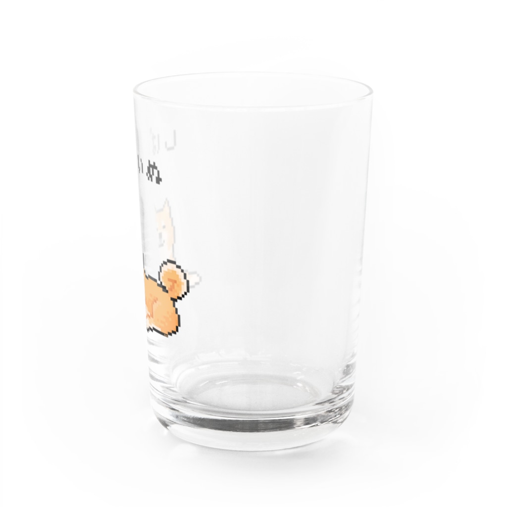 m :)の柴犬 Water Glass :right