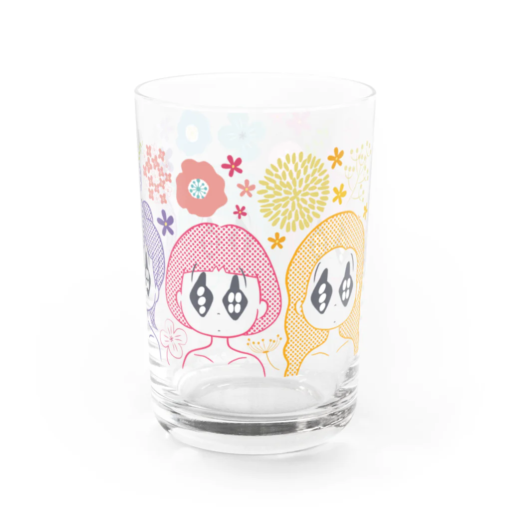 ちなのお花girls Water Glass :right