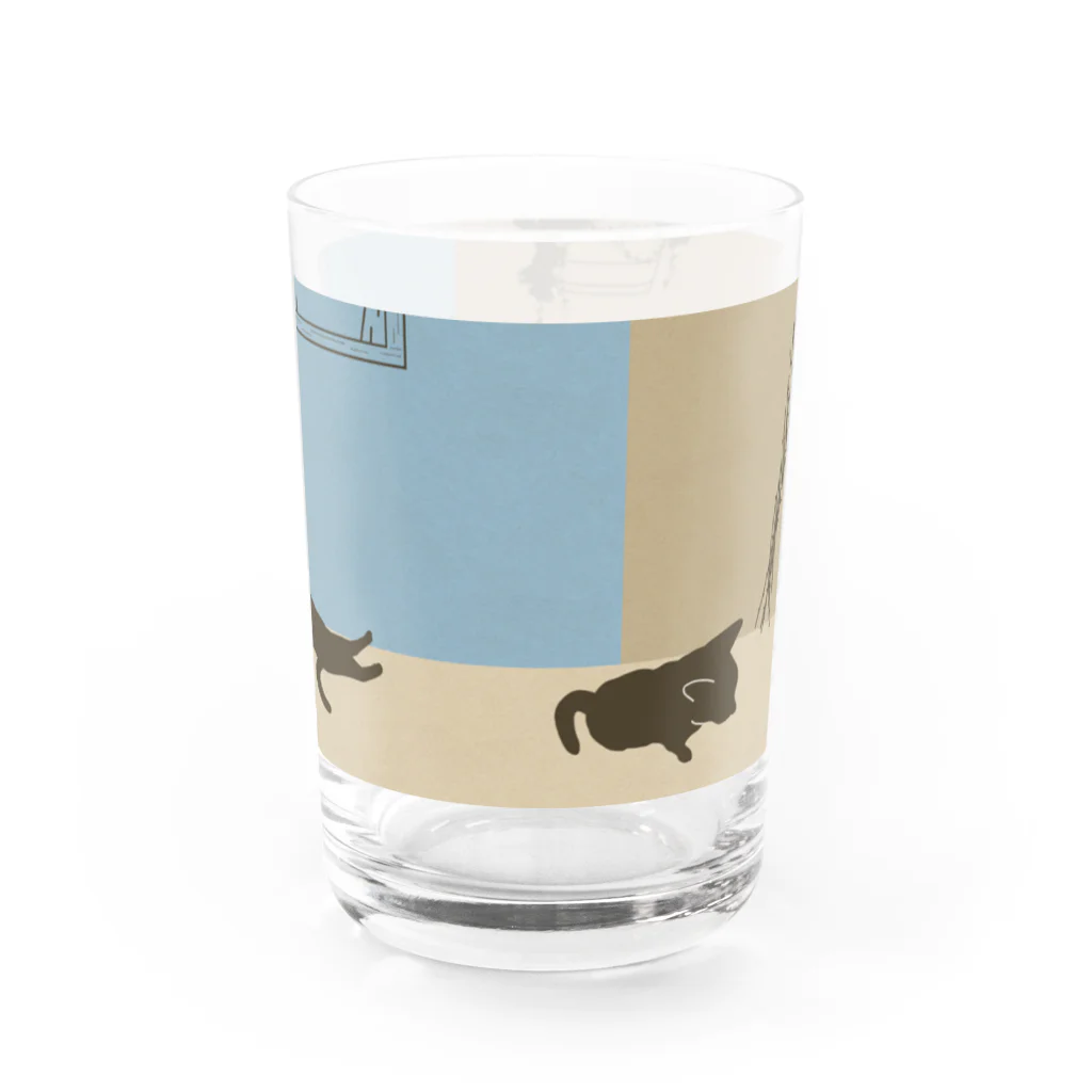 ねこや Ryoko -猫屋 りょうこ-のねこ　心地よいリズム Water Glass :right