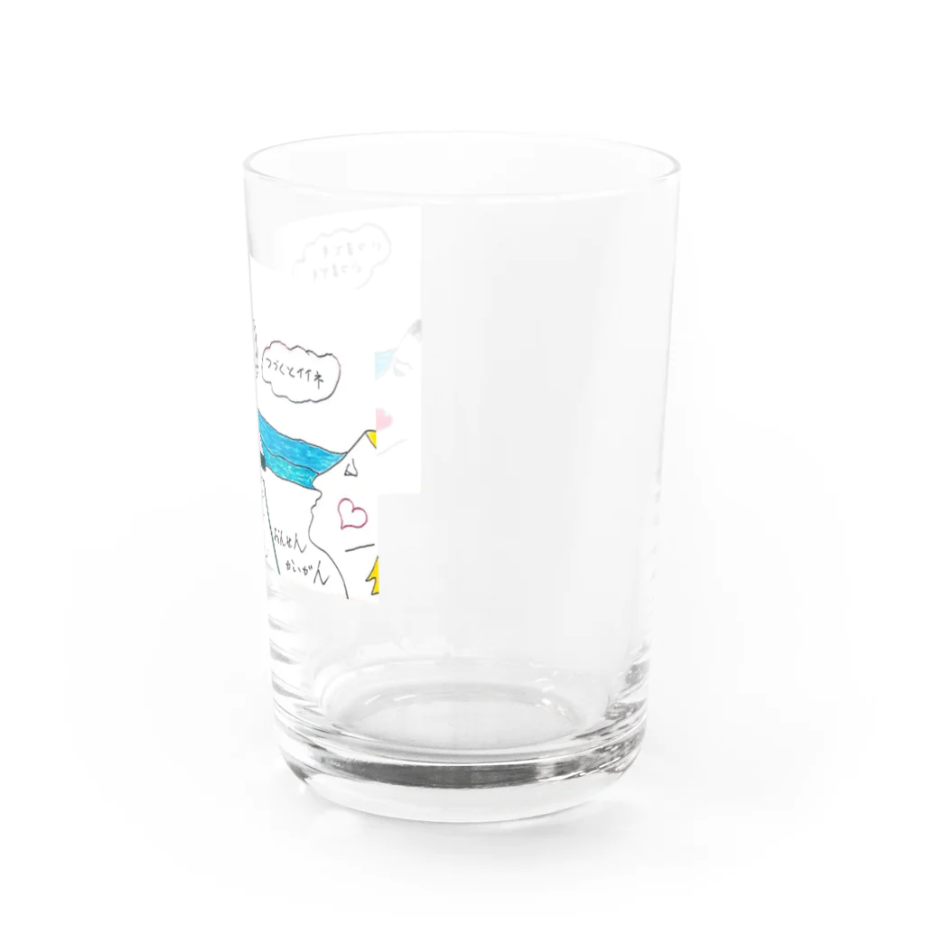 西古蓮屋の瀬波海岸　グラス　オリジナル・バージョン Water Glass :right