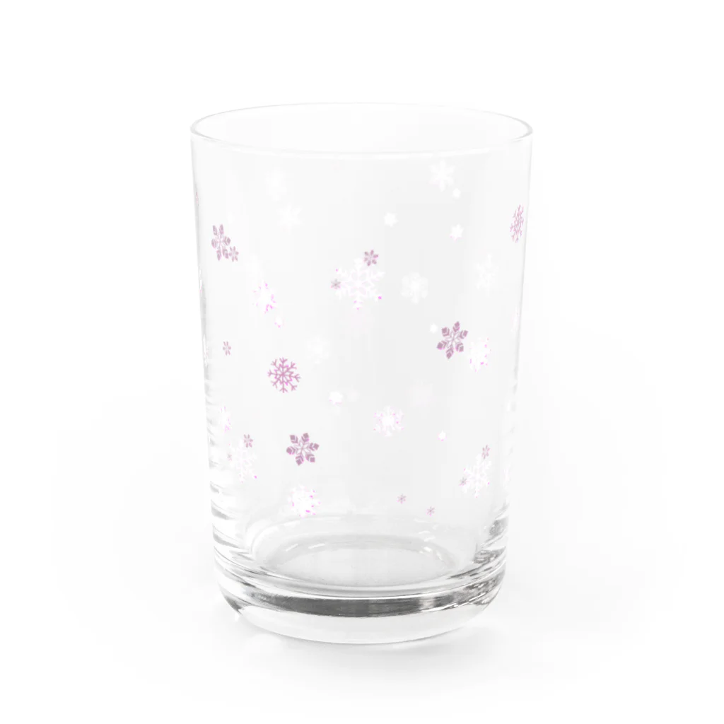 おかだゆうの雪の結晶 Water Glass :right