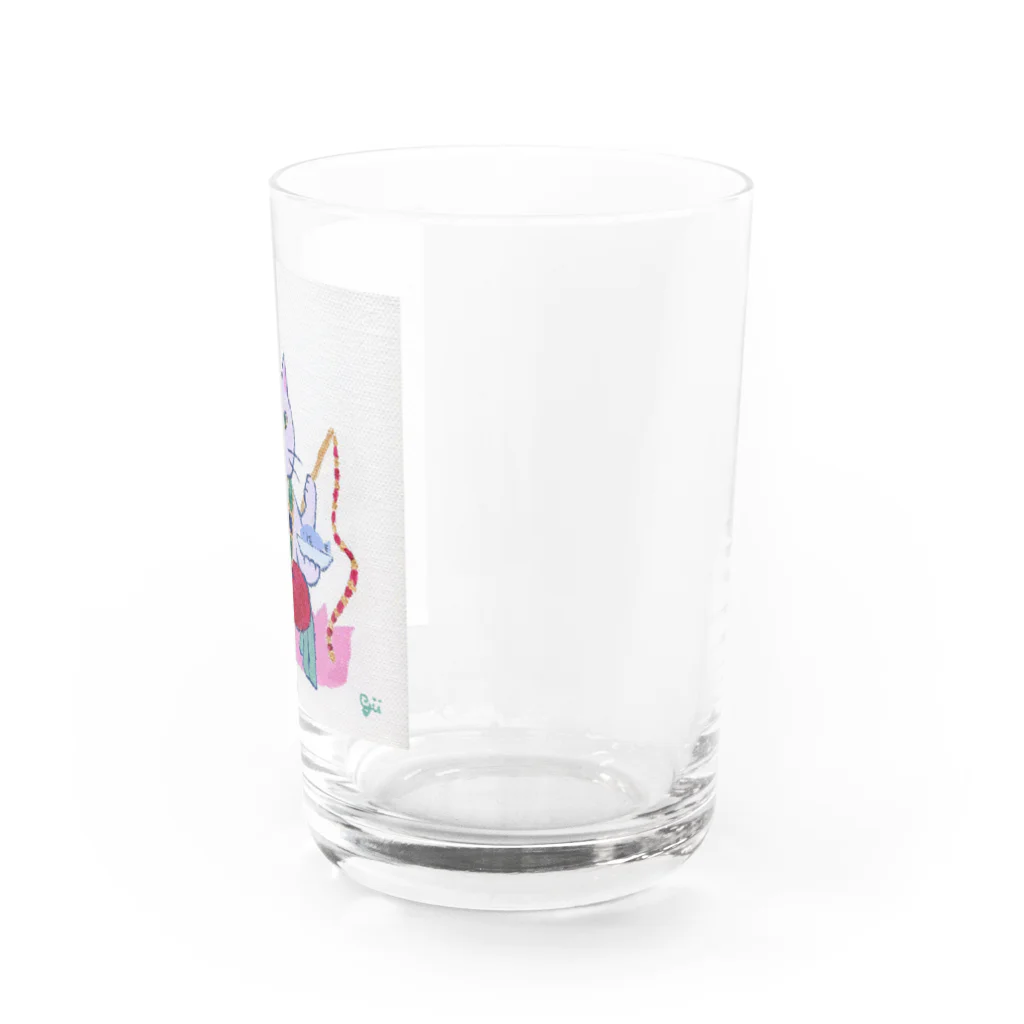 Link∞artの猫神さま Water Glass :right