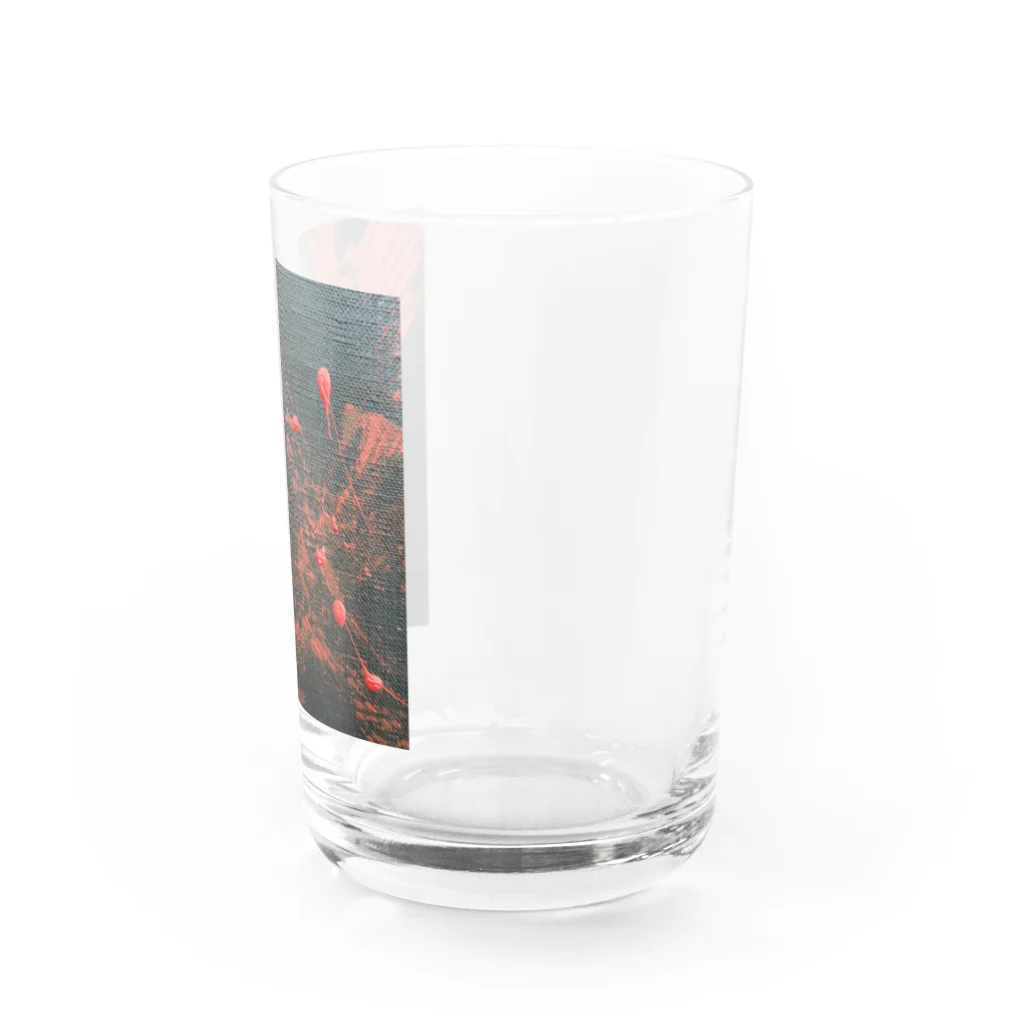 Alone catの怒り Water Glass :right