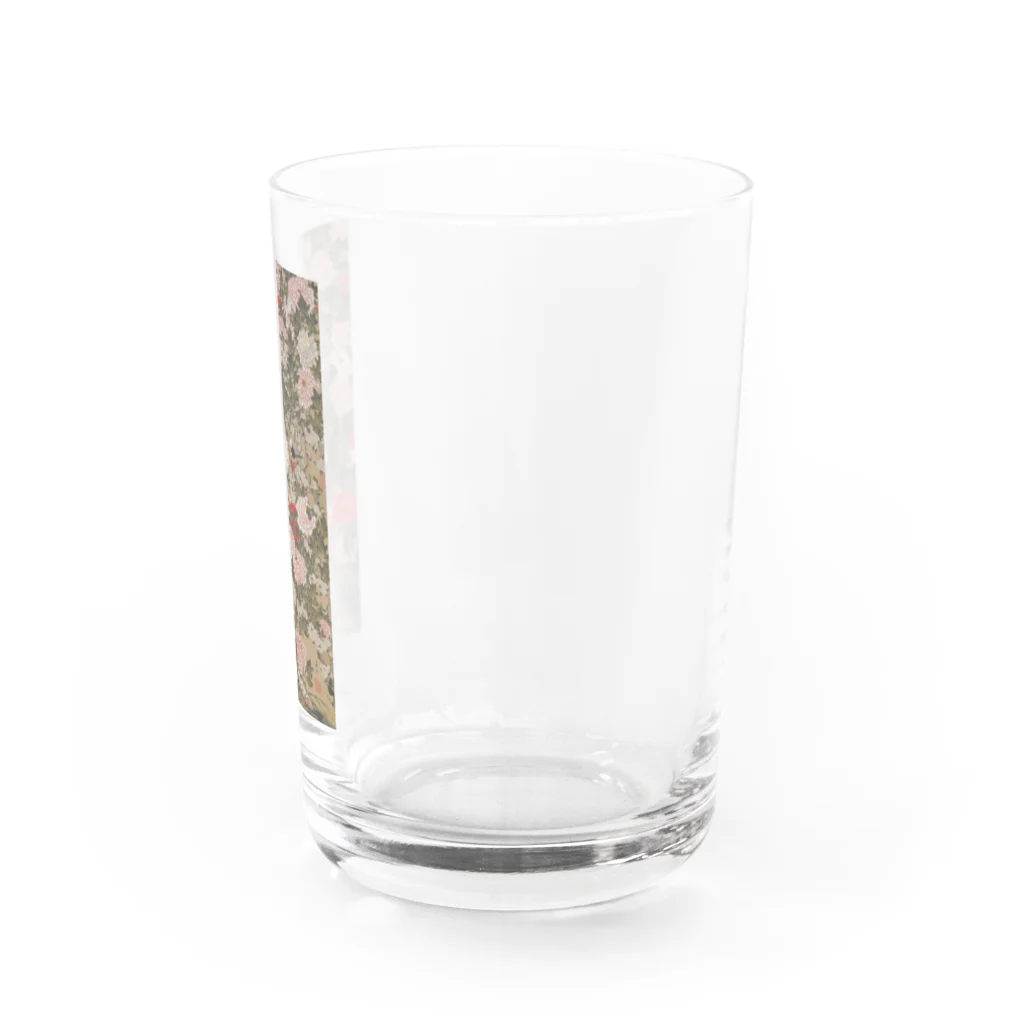 世界の絵画アートグッズの伊藤若冲《牡丹小禽図》 Water Glass :right