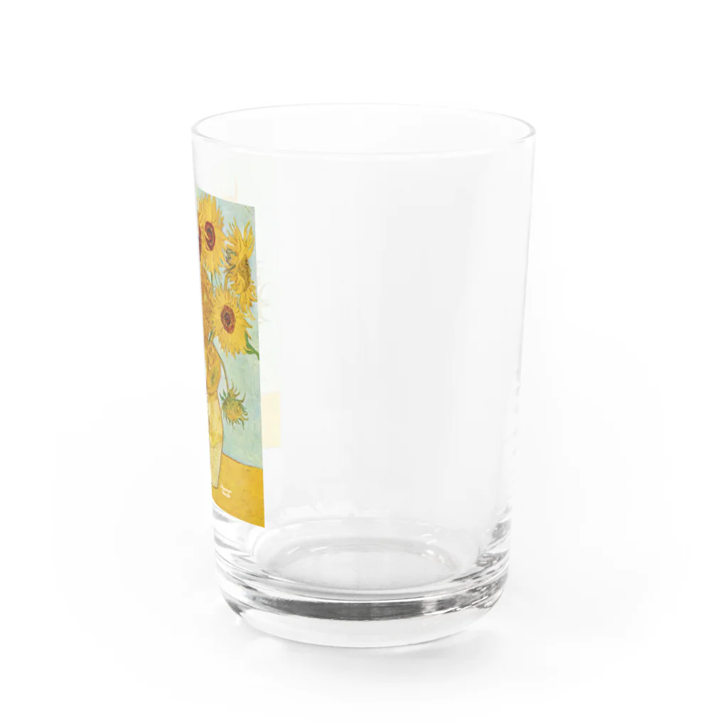 HermannStrasseのゴッホとレオパードゲッコー Water Glass :right