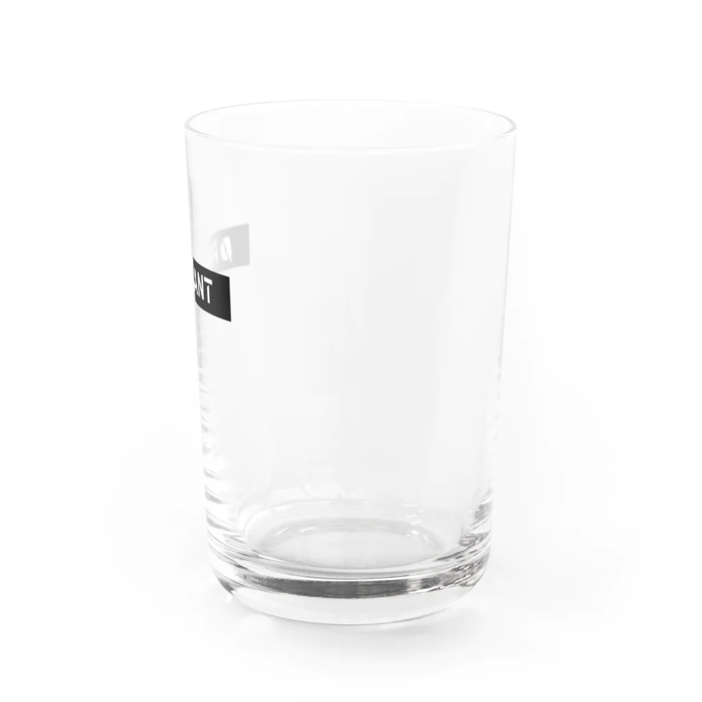 PLANTのPLANT　ロゴ長方形 Water Glass :right