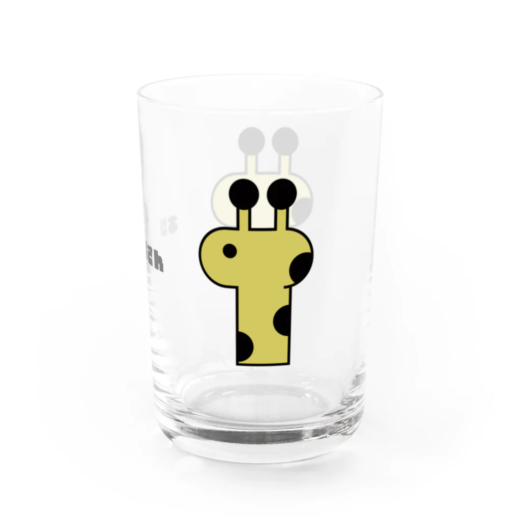 Po_Po_Factoryのキリンさん Water Glass :right