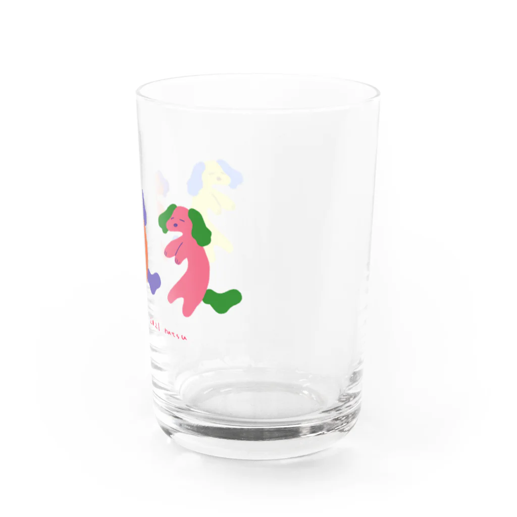 mireのsleepy dog Water Glass :right